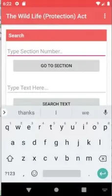 Wild Life Protection Act, 1972 android App screenshot 7